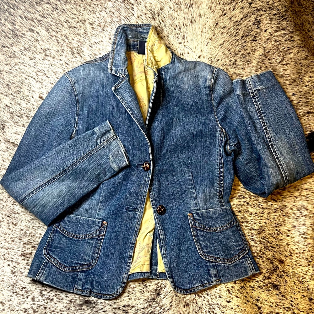 Gap stretch jean jacket retro size 4